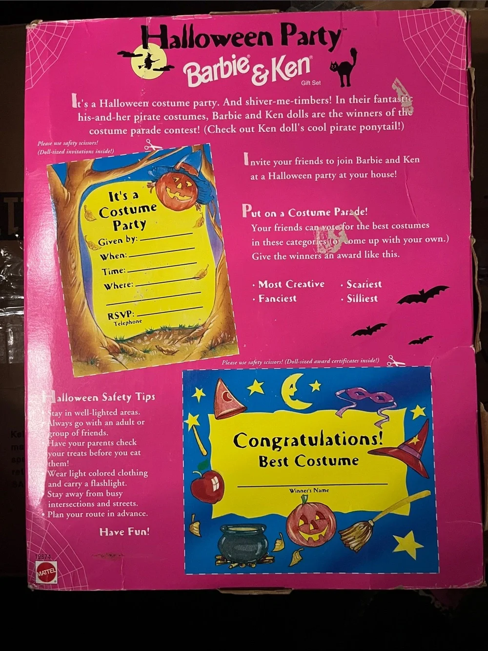 1998 Special Edition Halloween Party Barbie & Ken Gift Set